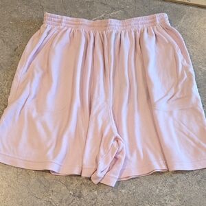 (J43) Athletic Light Pink Shorts Plus 20W